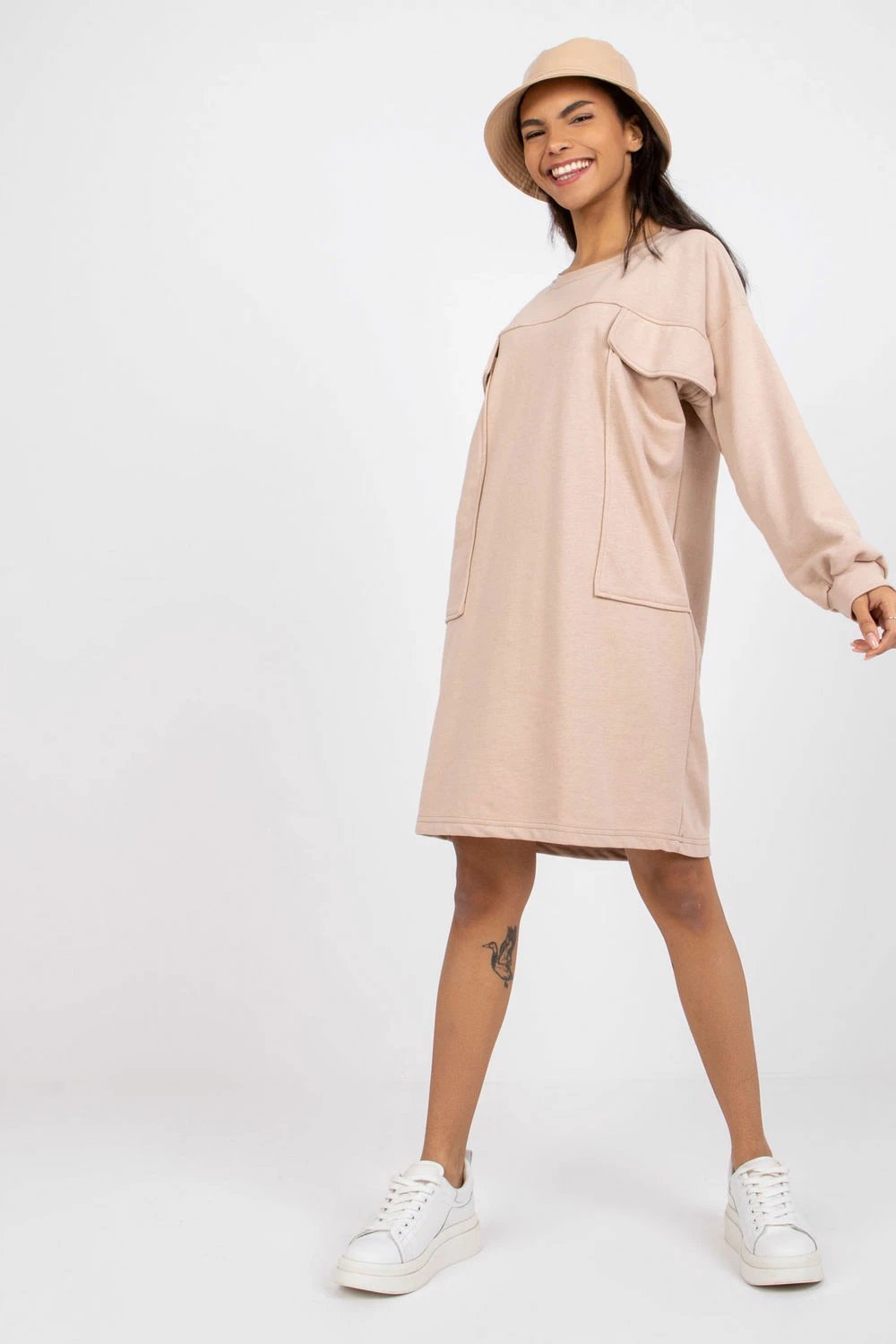 Fustan Ex Moda 164783, bezhë