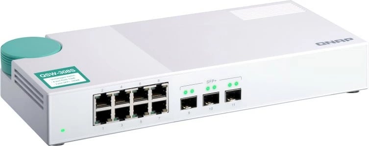 Switch QNAP QSW-308S, Gigabit Ethernet, i bardhë