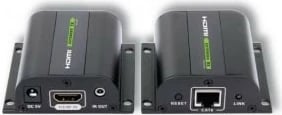 Adapter HDMI Extender Techly 020355, me IR Receiver, deri 60m, i zi