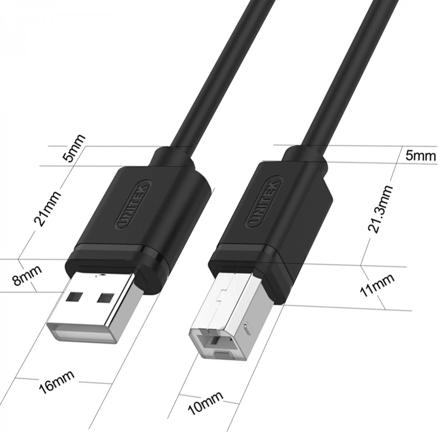 Kabllo Unitek për meshkuj, e zezë
