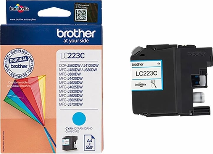 Toner Brother LC223C, cyan, 550 faqe, 1 copë