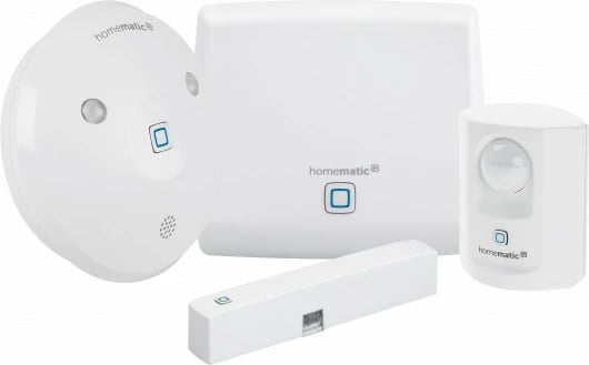 Set alarmi smart eQ-3 Homematic IP Starter Set, kontroll me smartphone, i bardhë