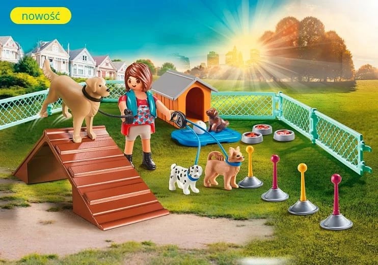 Set lodrash Playmobil City Life 70676 Dog Trainer, 37 pjesë