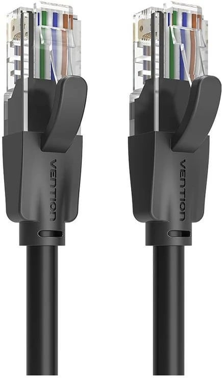 Kabëll rrjeti Vention RJ-45/RJ-45, Cat. 6, 25m, i zi