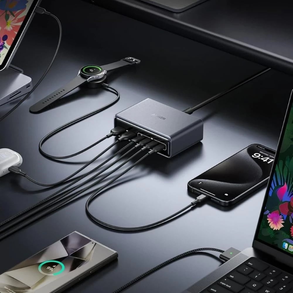 Karikues Anker Prime GaN 2x USB-A 4x USB-C PD 200W, Zi