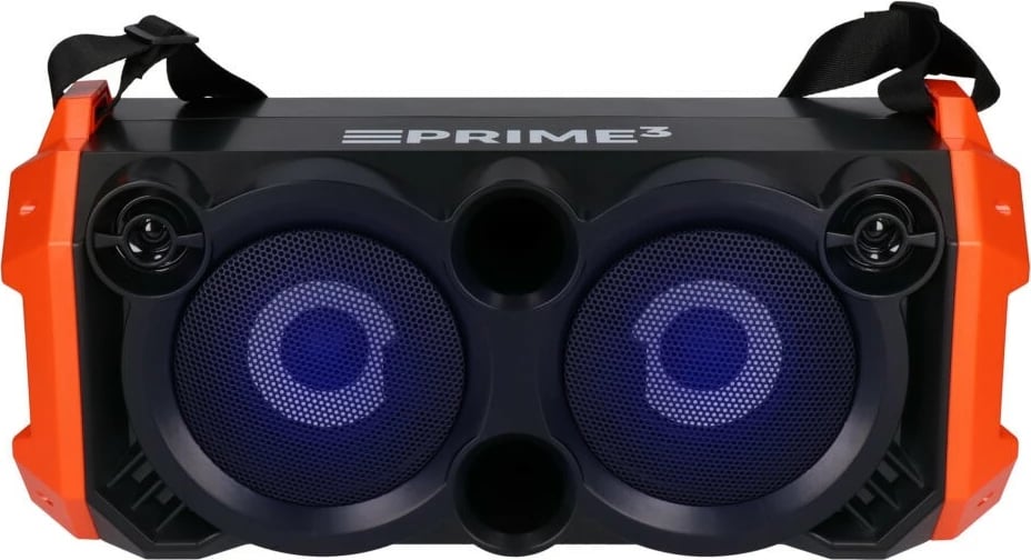 Altoparlant portativ PRIME3 APS31 me Bluetooth dhe karaoke, 100W, i zi/portokalli