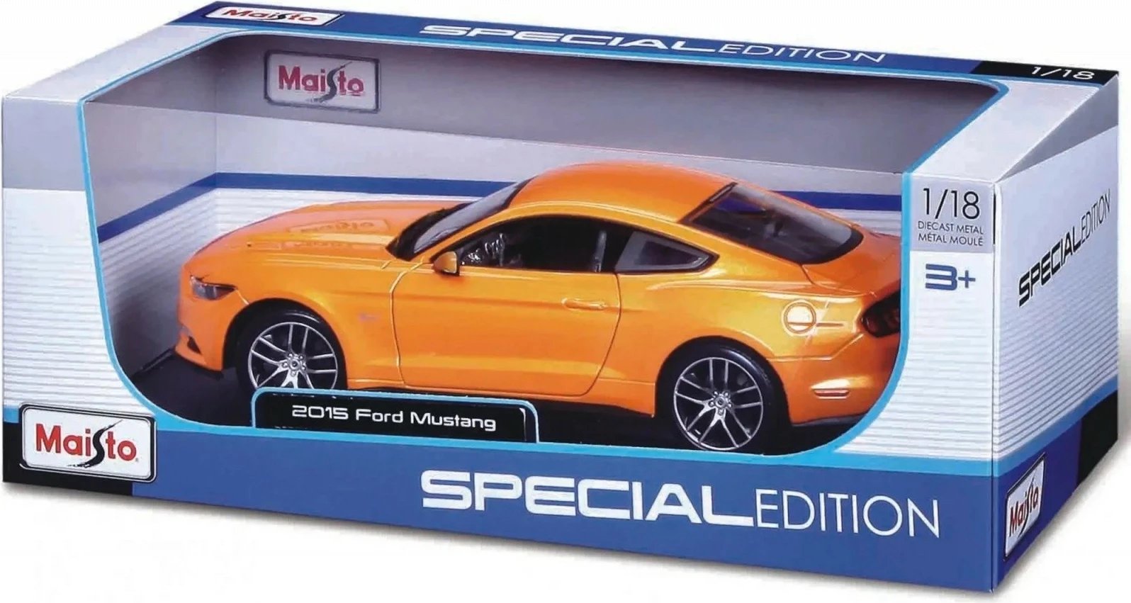 Model veture Maisto Ford Mustang GT 2015, 1:24, portokalli