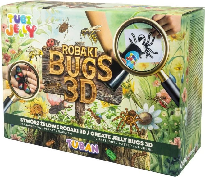 Set krijimi Tubi Jelly Bugs 3D, TUBAN, TU3804, shumëngjyrësh