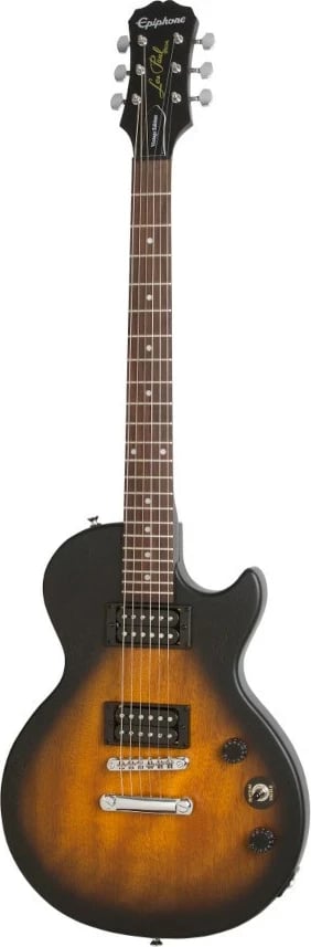 Kitarë elektrike Epiphone Les Paul Special Satin E1 VSV, Tobacco Sunburst Vintage, e zezë