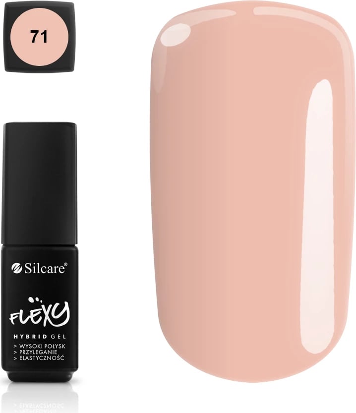 Llak për thonj Silcare Flexy Hybrid Gel 71, 4.5g
