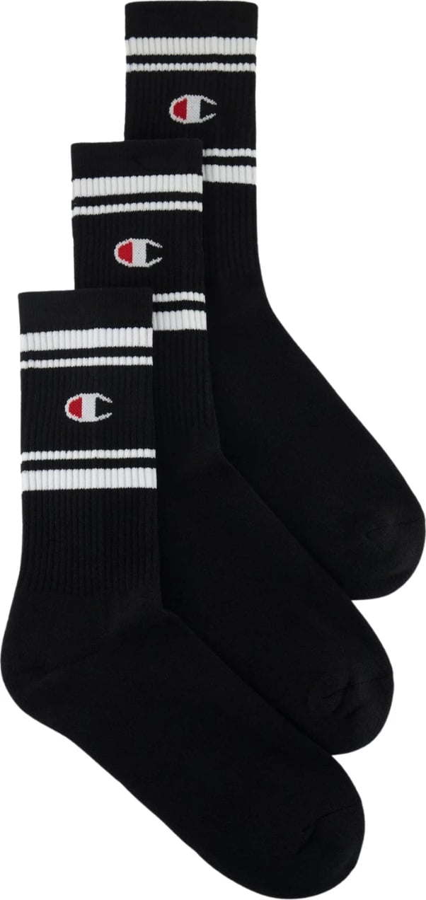 Çorape crew Champion unisex, të zeza