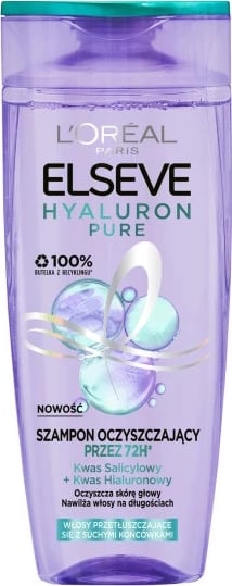 Shampon për femra L'Oreal Paris Elseve Hyaluron Pure Cleansing, 400ml