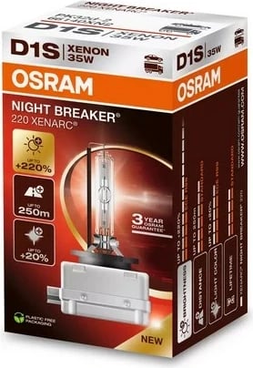 Llamba për vetura OSRAM D1S XENARC NIGHT BREAKER 220, 35 W, Set prej 2 copë