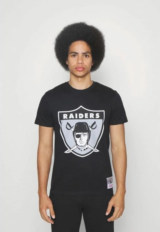 Maicë për Meshkuj Mitchell & Ness NFL Oakland Raiders, e Zezë