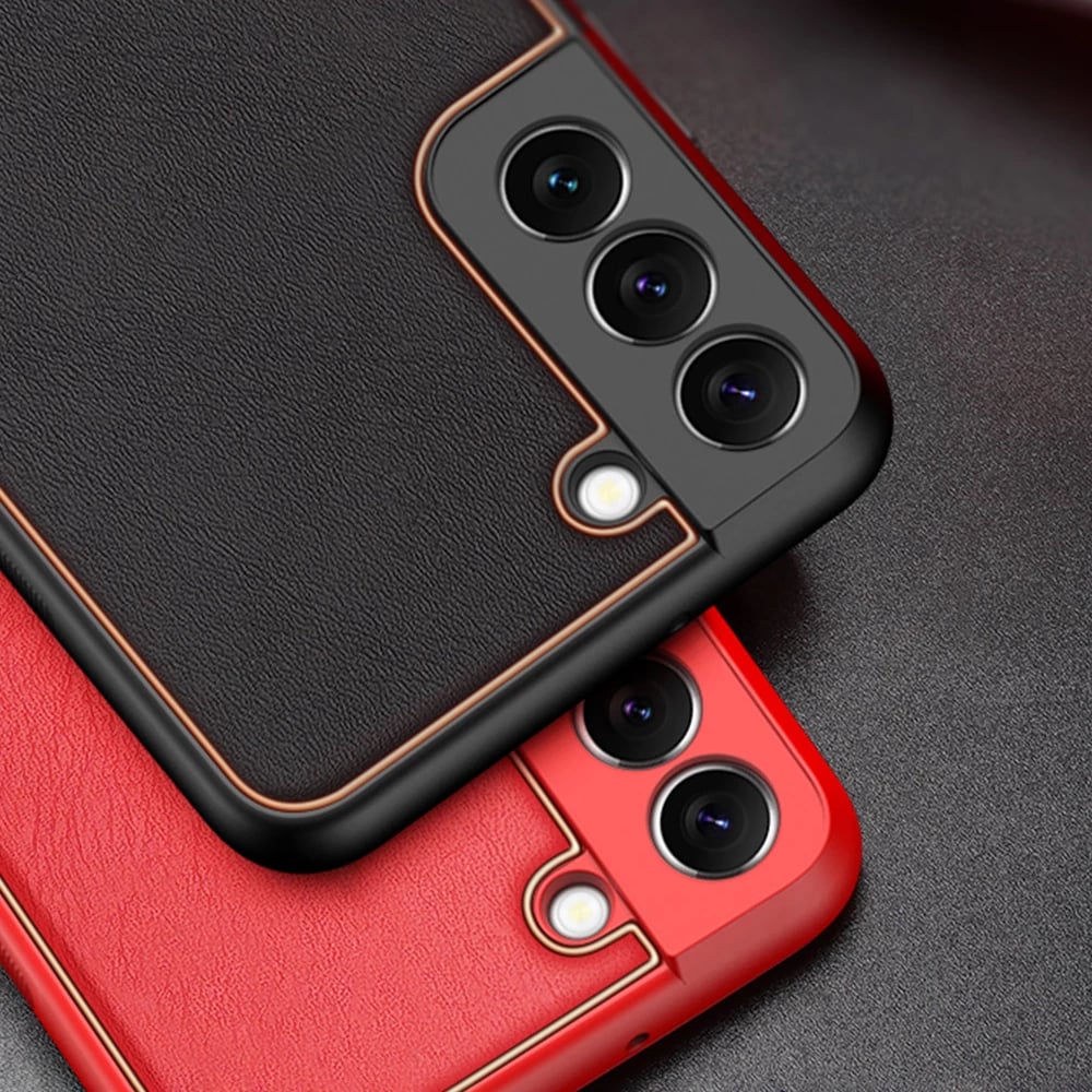 Mbështjellës Dux Ducis Yolo për Samsung Galaxy S22+, lëkurë ekologjike, Kuq