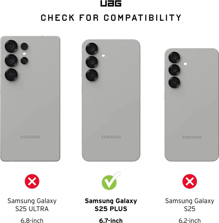 Mbështjellës Urban Armor Gear Civilian për Samsung, 6.7", i zi