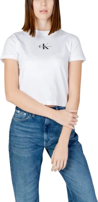 Maicë për femra Calvin Klein Jeans, të bardhë