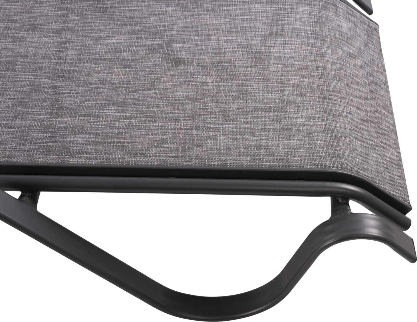 Shtrat dielli alumini gri me tekstilene gri FH5133.01 194x54-66x30 cm