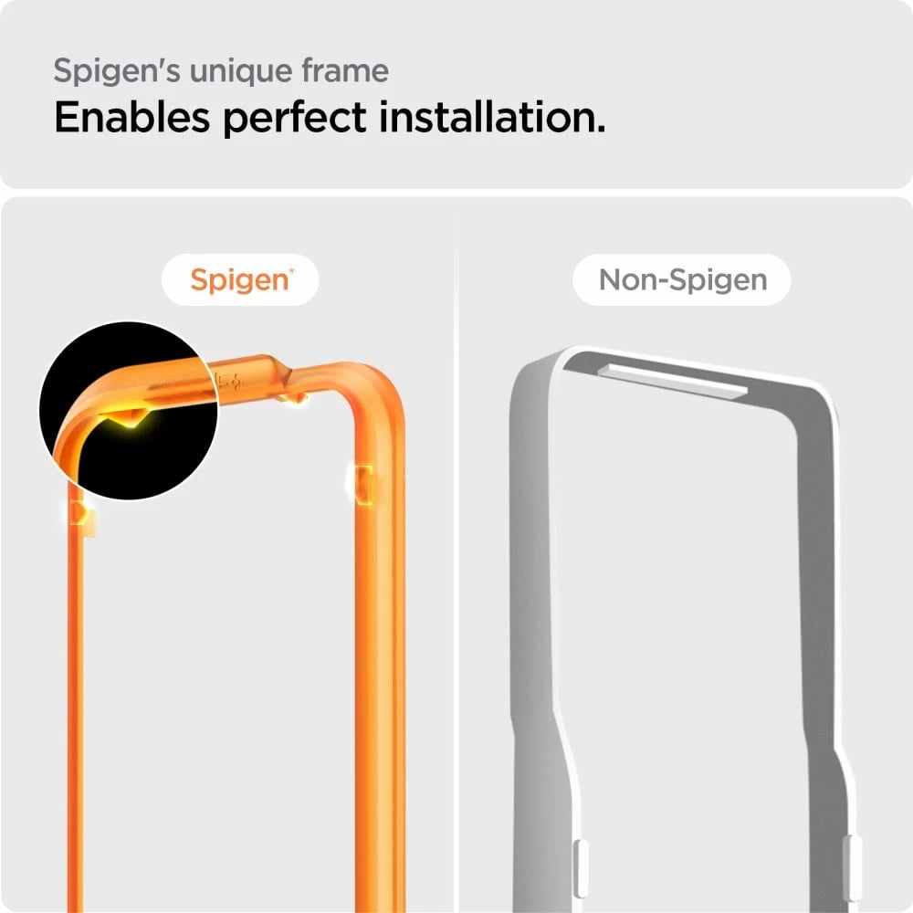 Xham i temperuar Spigen Glass tR AlignMaster për iPhone 15 Pro, 2 copë, Zi