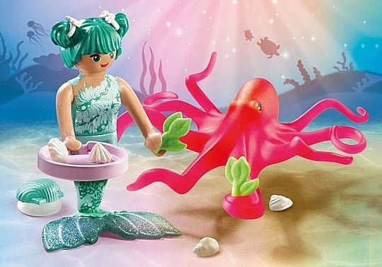 Set lodrash Playmobil Princess Magic 71503, sirenë me oktapod që ndërron ngjyrë