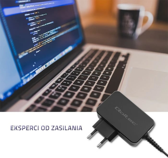 Karikues laptopi Qoltec 52391 për Asus, 45W, 19V, 2.37A, 4.0x1.35 mm, i zi