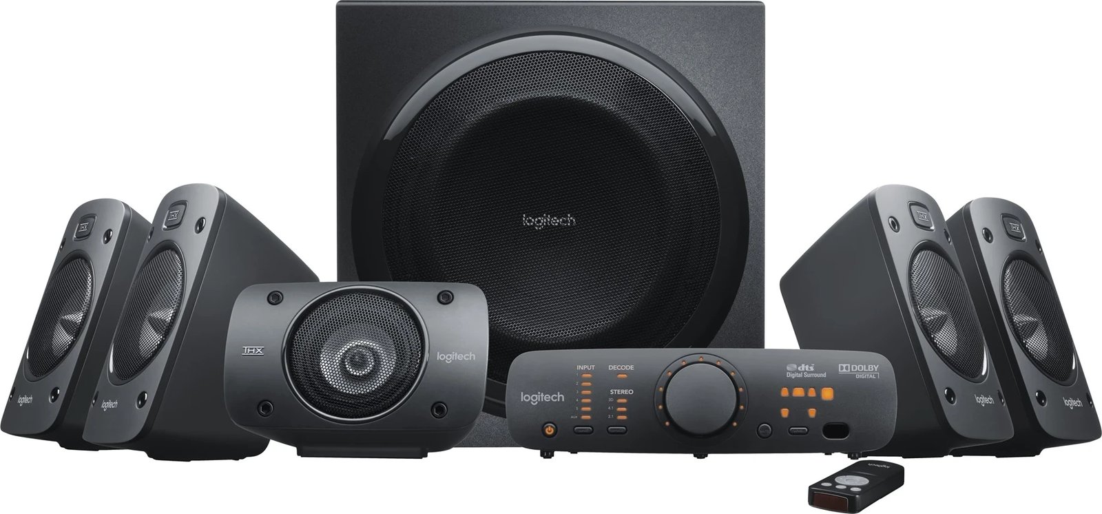 Logitech Surround Sound Speakers Z906 500 W Black 5.1 channels Logitech Surround Sound Speakers Z906 500 W Black 5.1 channels