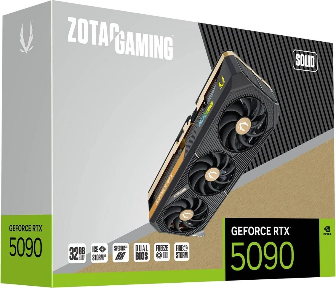 Kartë grafike ZOTAC GAMING GeForce RTX 5090, 32 GB GDDR7, e zezë