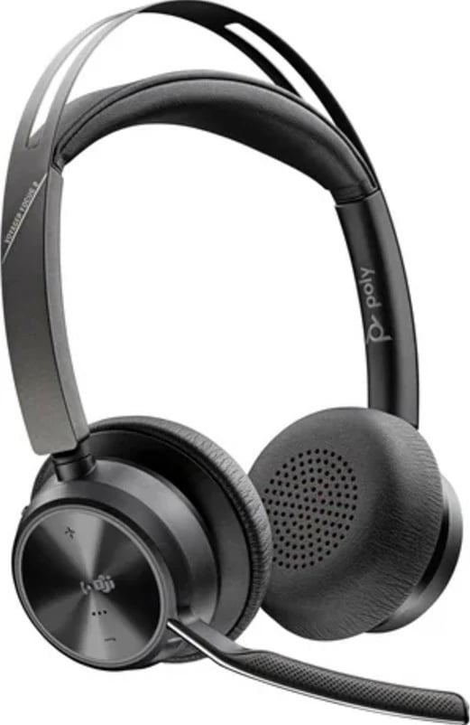 Kufje POLY Voyager Focus 2, me mikrofon, Bluetooth 5.1, USB-C/USB-A, e zezë, set