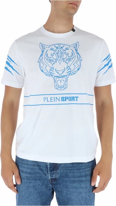 Maicë për meshkuj Plein Sport, e bardhë