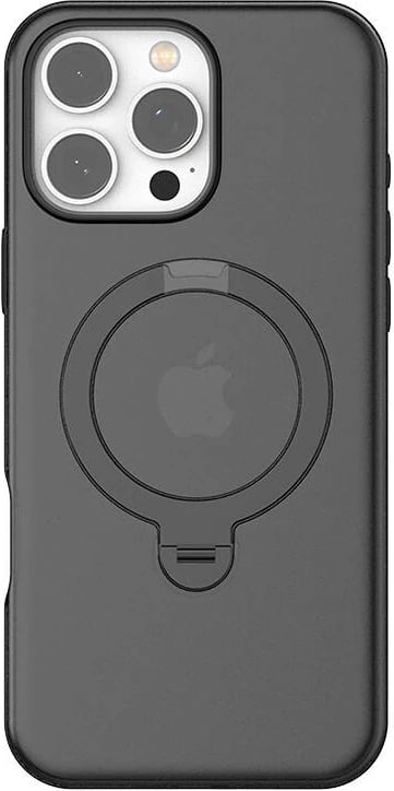 Mbështjellës Torras Ostand Spin për iPhone 16 Pro Max, e zezë