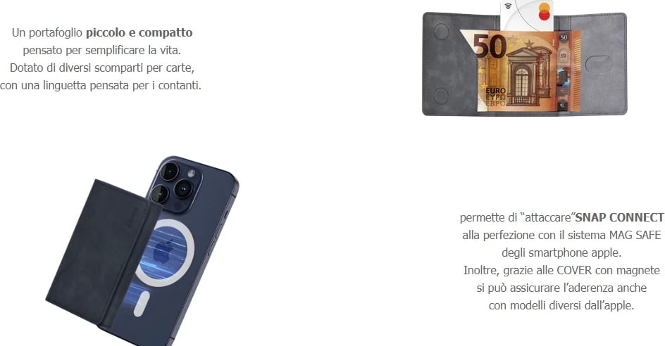 Portofol Etres Smart Classic Blue