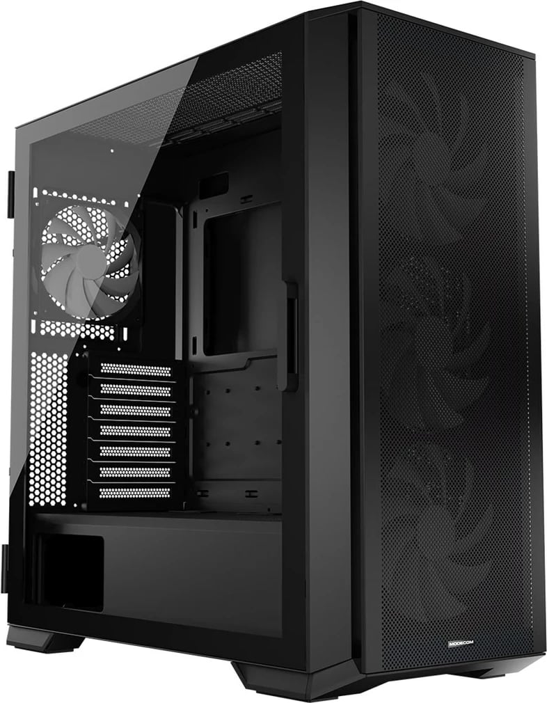 Kasë MODECOM HORIZON ARGB Flow MIDI USB 3.0 X 2 CYPE-C, e zezë