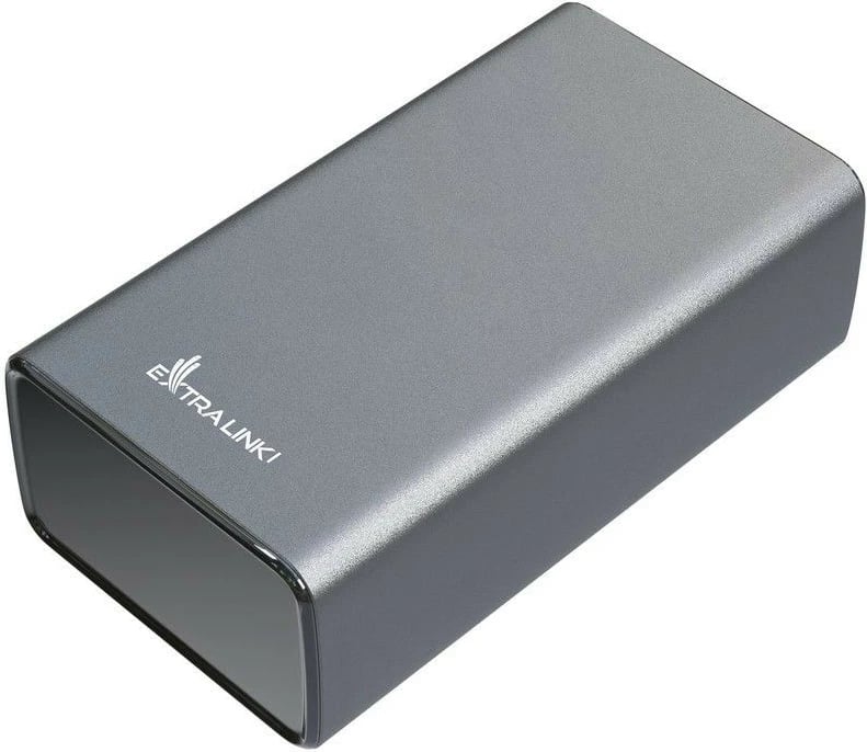 Powerbank Extralink EPB-127, 30000 mAh, 65W, USB Type-C, Zi/Gri