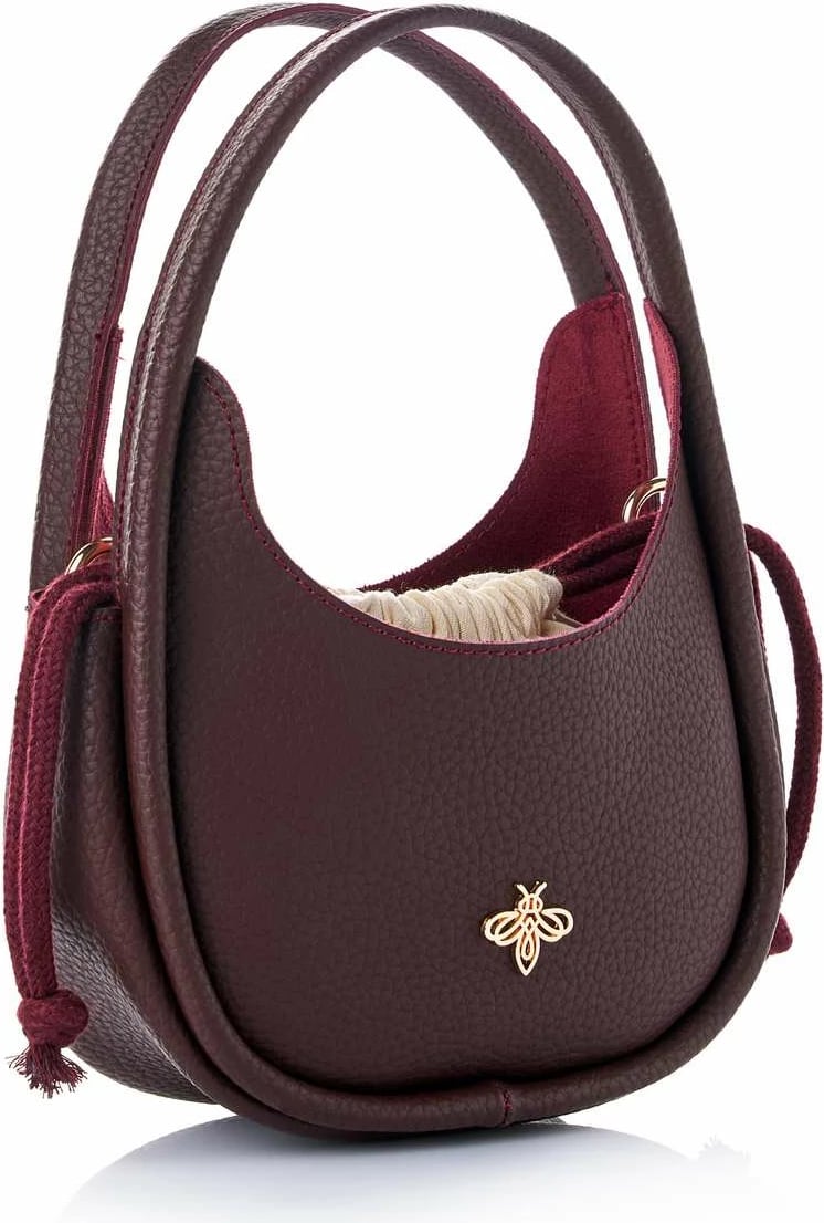 Çantë krahu Lucky Bees, Hedy, ngjyrë e kuqe e errët