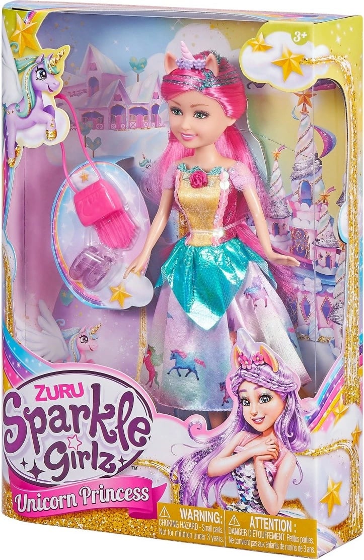 Kukull ZURU Sparkle Girlz Unicorn Princess, 10.5 inç, shumëngjyrëshe Kukull ZURU Sparkle Girlz Unicorn Princess, 10.5 inç, shumëngjyrëshe