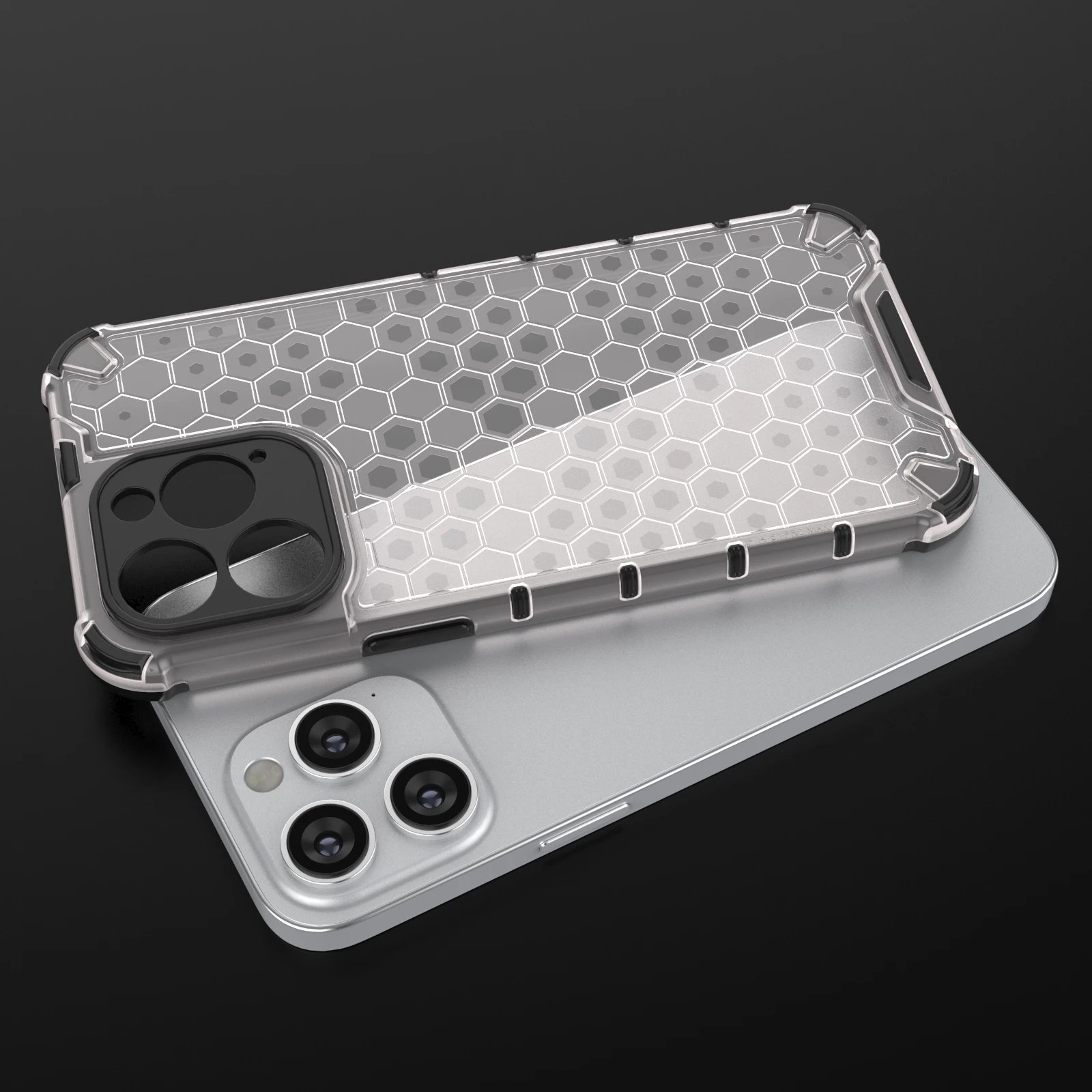 Mbështjellës Hurtel Honeycomb për iPhone 14 Pro Max, i zi Mbështjellës Hurtel Honeycomb për iPhone 14 Pro Max, i zi