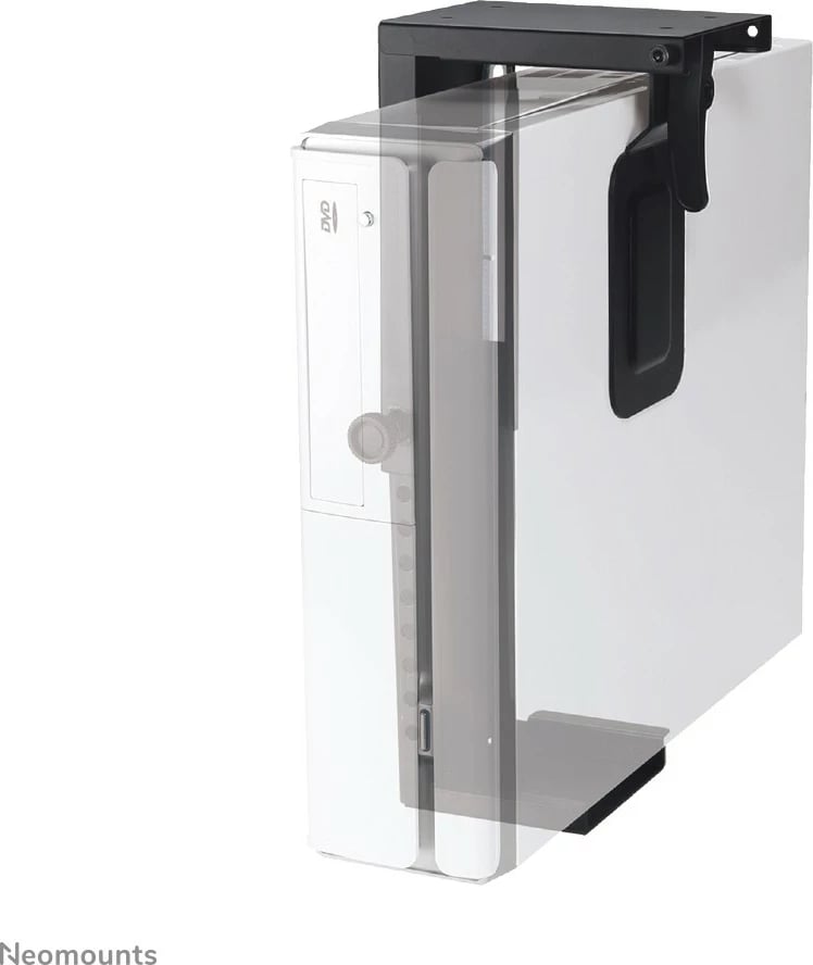 Mbajtës për kasë Neomounts CPU-D075BLACK, desk-mounted, çelik, 10 kg, i zi