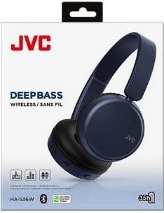 Kufje JVC HA-S36 WAU, pa tela, Bluetooth, Stereo, Kaltër