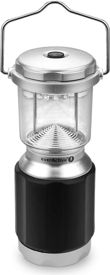 Fener kampingu, everActive EL-25, 25 lumens, 8 LED, deri 50 orë, 4x AA, e zezë