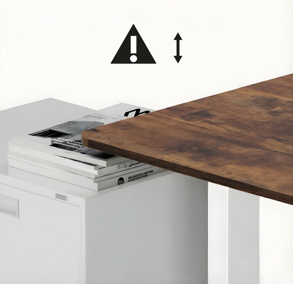 Tavolinë elektrike Ergo Office ER-400W, e bardhë