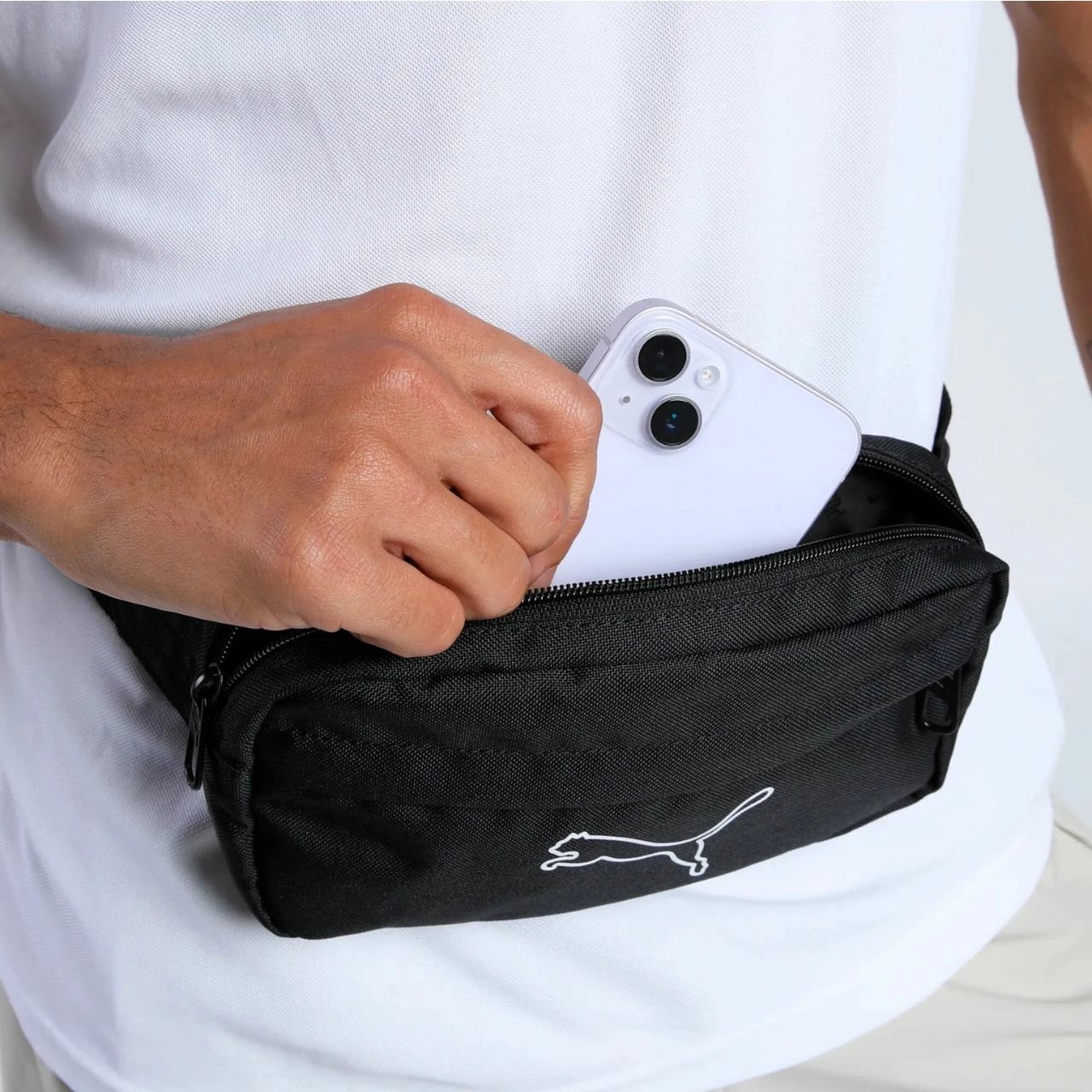 Çantë beli Puma unisex, e zezë