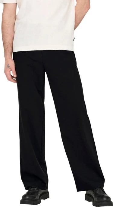 Pantallona Only & Sons për meshkuj, të zeza