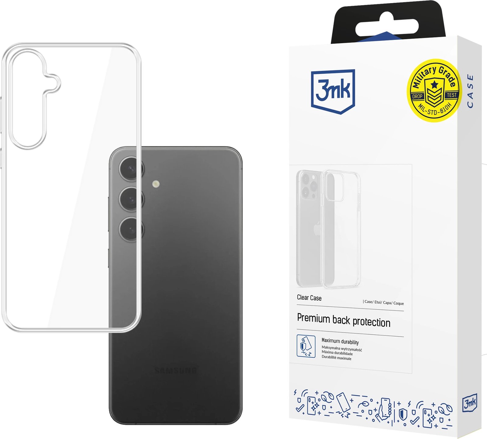 Mbështjellës 3mk Protection Clear Case për Samsung Galaxy S25, Transparent