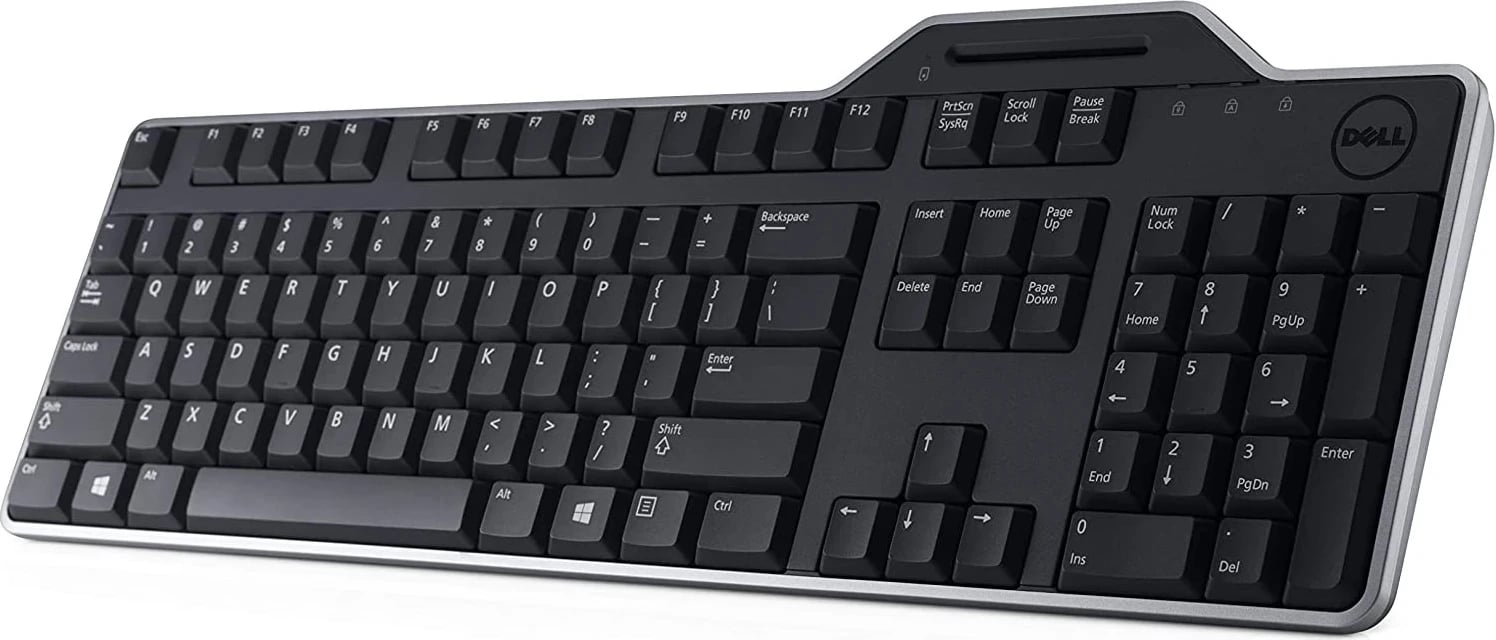 Tastierë Dell KB813 me Lexues Kartash, USB, e zezë