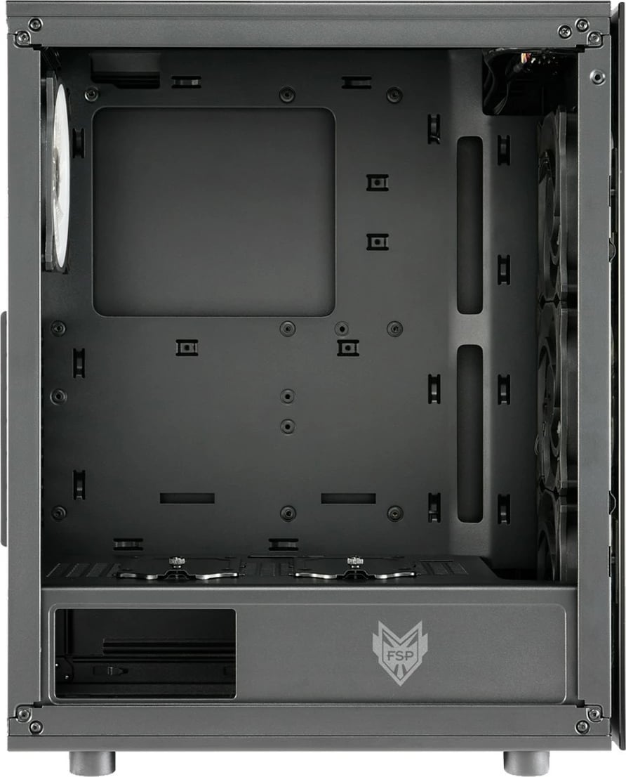 Kasë FSP CMT340 Plus, mid tower, xham i temperuar, 4x120mm fan, ARGB, e zezë
