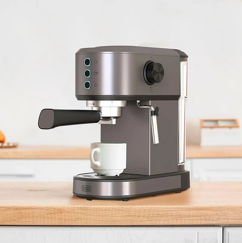 Aparat kafeje BLACK+DECKER BXCO1350E, argjendtë