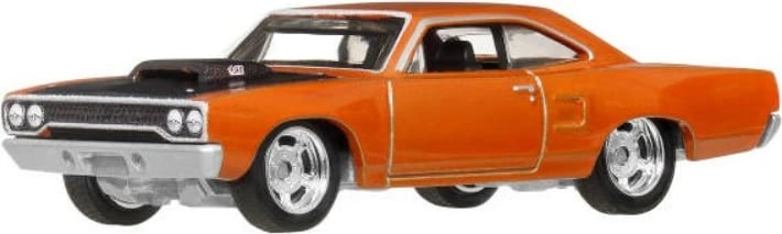 Makinë lodër metalike Hot Wheels Fast & Furious 1970 Plymouth Road Runner 1:64 portokalli