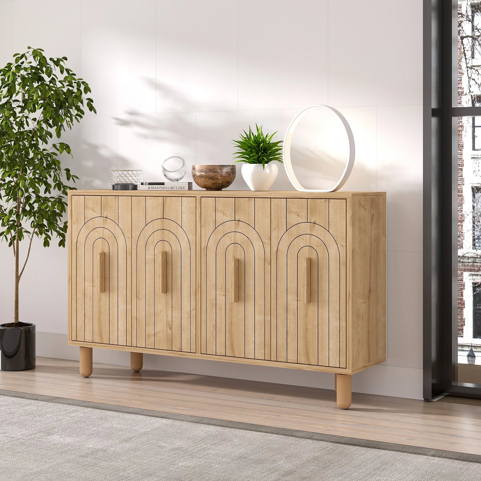 Konsol Skye Decor, ngjyrë lisi Saphire Oak