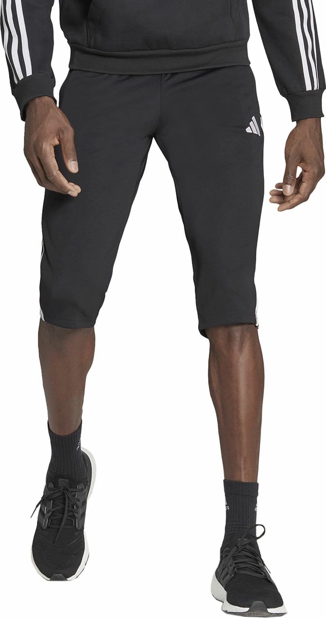 Pantallona sportive 3/4 për meshkuj adidas, të zeza