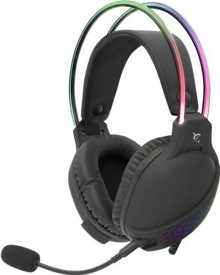 Kufje gaming White Shark GH-2140 Ox, RGB, me mikrofon të ndashëm, të zeza